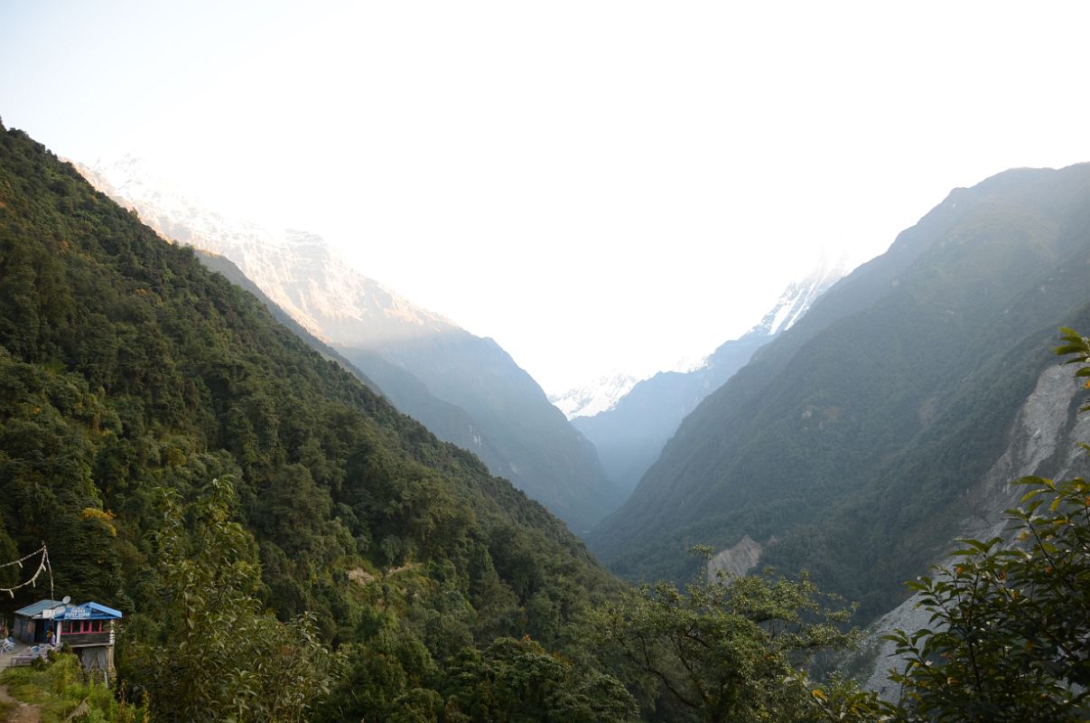 07 Looking Ahead To The Trail To The Annapurna Sanctuary From Sinuwa 